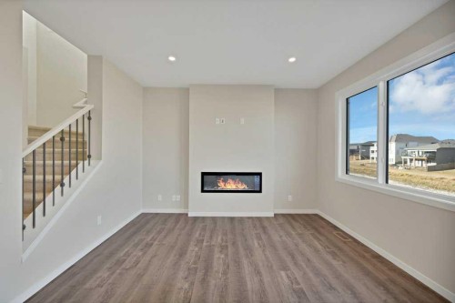 537 Chelsea Gardens, Chestermere, AB - Indoor With Fireplace