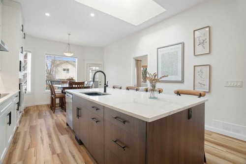 238 Somerglen Way Sw, Calgary, AB - Indoor Photo Showing Kitchen With Upgraded Kitchen