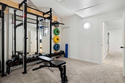 238 Somerglen Way Sw, Calgary, AB - Indoor Photo Showing Gym Room