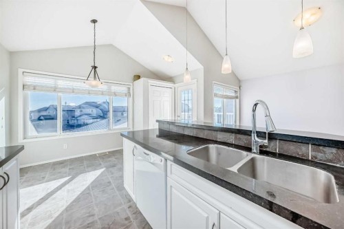 205 Panora Close Nw, Calgary, AB - Indoor Photo Showing Kitchen With Double Sink