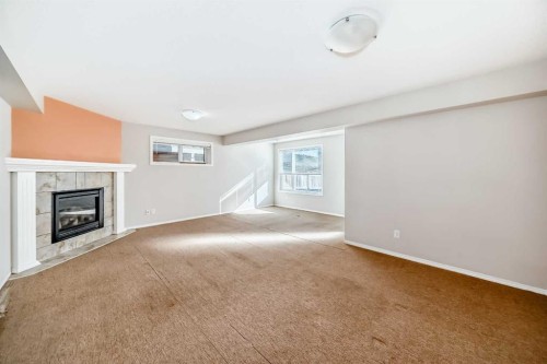 205 Panora Close Nw, Calgary, AB - Indoor With Fireplace