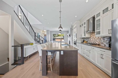 1906 22 Avenue Nw, Calgary, AB - Indoor Photo Showing Kitchen With Upgraded Kitchen