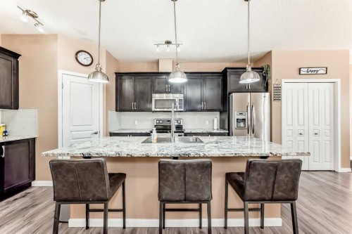 367 Auburn Crest Way Se, Calgary, AB - Indoor Photo Showing Kitchen With Stainless Steel Kitchen With Upgraded Kitchen