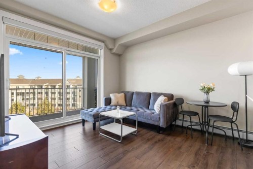 417-110 Auburn Meadows View Se, Calgary, AB - Indoor Photo Showing Living Room