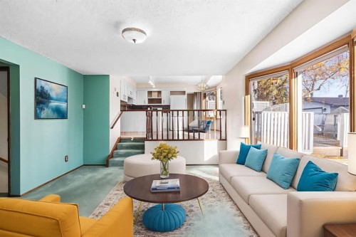 3375 Breton Close Nw, Calgary, AB - Indoor Photo Showing Living Room