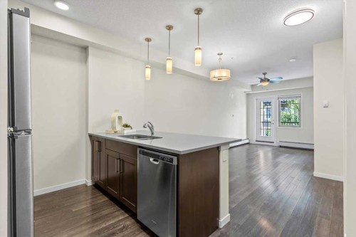 218-10 Mahogany Mews Se, Calgary, AB - Indoor Photo Showing Kitchen With Upgraded Kitchen