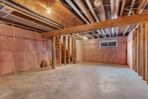 1489 Bayview Point Sw, Airdrie, AB - Indoor Photo Showing Basement