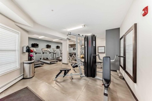 415-402 Marquis Lane Se, Calgary, AB - Indoor Photo Showing Gym Room