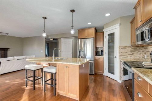 1880 Thornbird Road Se, Airdrie, AB - Indoor Photo Showing Kitchen With Upgraded Kitchen