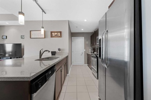 1708-211 13 Avenue Se, Calgary, AB - Indoor Photo Showing Kitchen With Stainless Steel Kitchen With Double Sink With Upgraded Kitchen