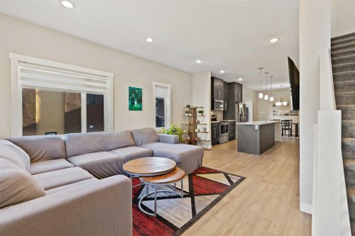 357 Sage Hill Circle Nw, Calgary, AB - Indoor Photo Showing Living Room