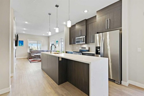 357 Sage Hill Circle Nw, Calgary, AB - Indoor Photo Showing Kitchen With Stainless Steel Kitchen With Upgraded Kitchen