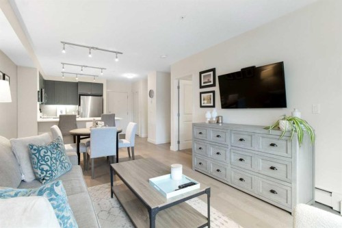 128-25 Auburn Meadows Avenue Se, Calgary, AB - Indoor Photo Showing Living Room