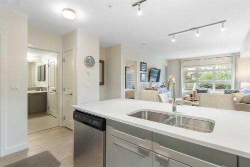 128-25 Auburn Meadows Avenue Se, Calgary, AB - Indoor Photo Showing Kitchen With Double Sink