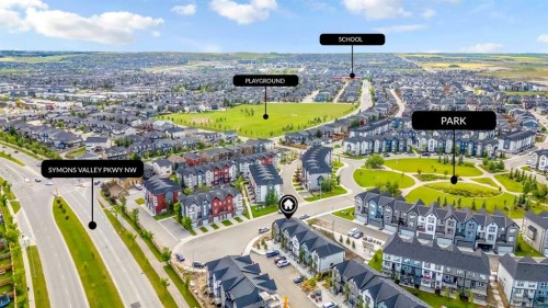 101-25 Evanscrest Mews Nw, Calgary, AB - Outdoor With View