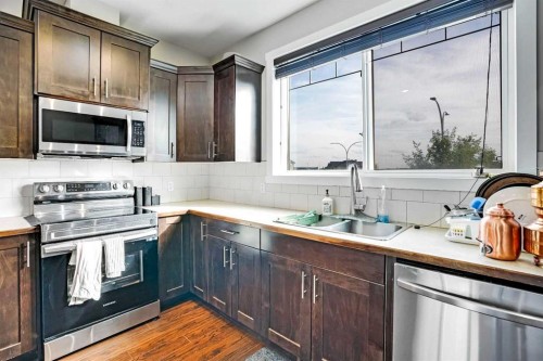 116 Skyview Ranch Road Ne, Calgary, AB - Indoor Photo Showing Kitchen