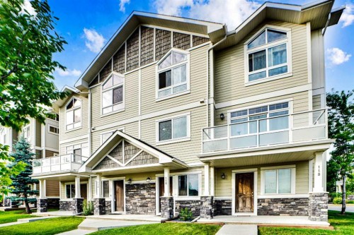 116 Skyview Ranch Road Ne, Calgary, AB - Outdoor With Deck Patio Veranda With Facade