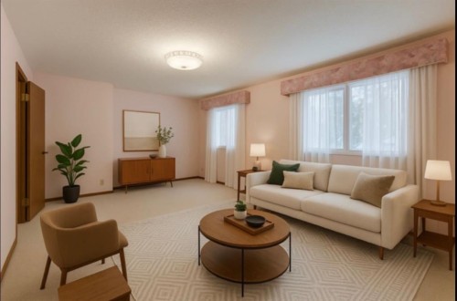5339 Brisebois Drive Nw, Calgary, AB - Indoor Photo Showing Living Room
