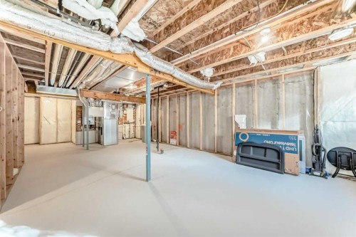 615 Kingsmere Way Se, Airdrie, AB - Indoor Photo Showing Basement