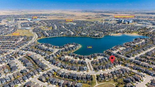 67 Auburn Sound Manor Se, Calgary, AB - Outdoor With Body Of Water With View