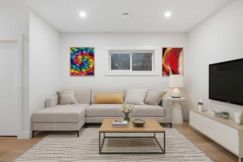 3116 4A Street Nw, Calgary, AB - Indoor Photo Showing Living Room
