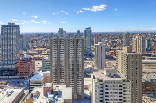 3404-930 6 Avenue Sw, Calgary, AB - Outdoor With View