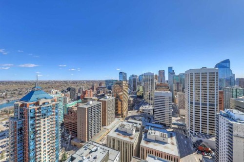 3404-930 6 Avenue Sw, Calgary, AB - Outdoor With View