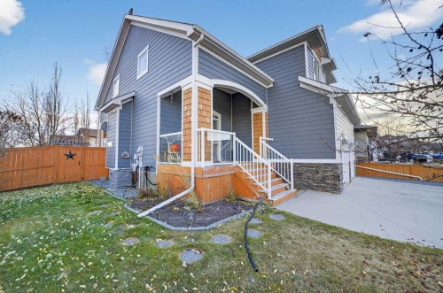816-800 Carriage Lane Place, Carstairs, AB - Outdoor With Deck Patio Veranda