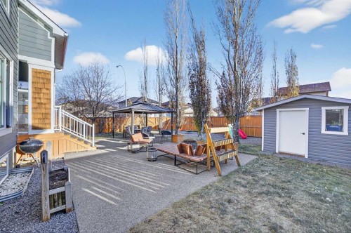 816-800 Carriage Lane Place, Carstairs, AB - Outdoor With Deck Patio Veranda With Exterior