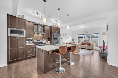 533 Savanna Boulevard Ne, Calgary, AB - Indoor Photo Showing Kitchen With Upgraded Kitchen