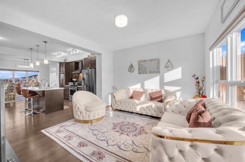 533 Savanna Boulevard Ne, Calgary, AB - Indoor Photo Showing Living Room