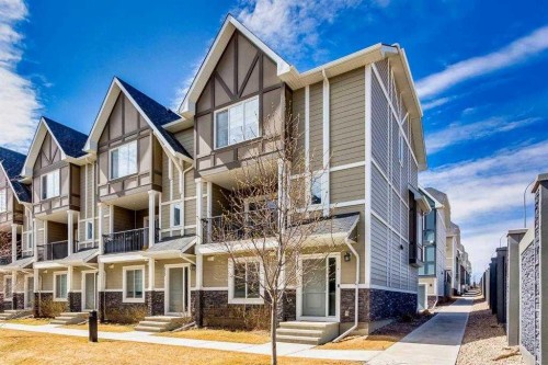 607 Nolanlake Villas Nw, Calgary, AB - Outdoor With Balcony With Facade