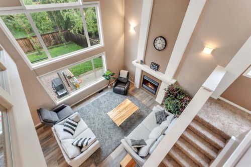 405 Kincora Drive Nw, Calgary, AB - Indoor With Fireplace