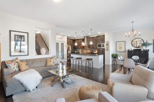 92 Thoroughbred Boulevard, Cochrane, AB - Indoor Photo Showing Living Room