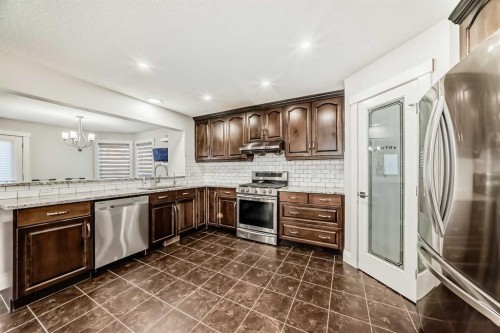 40 Martha'S Meadow Place Ne, Calgary, AB - Indoor Photo Showing Kitchen With Upgraded Kitchen