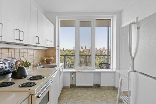 708-3204 Rideau Place Sw, Calgary, AB - Indoor Photo Showing Kitchen