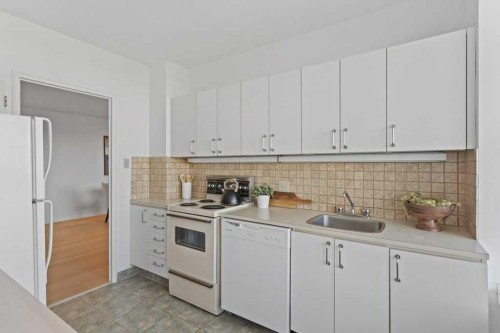 708-3204 Rideau Place Sw, Calgary, AB - Indoor Photo Showing Kitchen