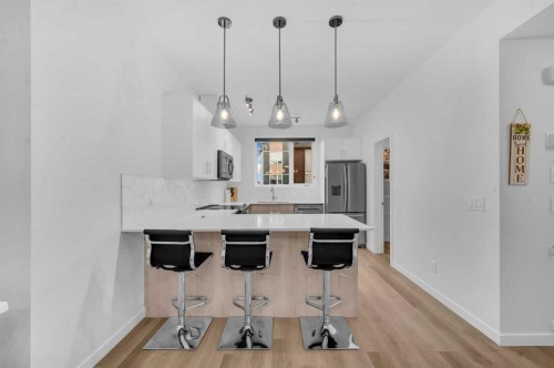 348-301 Redstone Boulevard Ne, Calgary, AB - Indoor Photo Showing Kitchen With Upgraded Kitchen