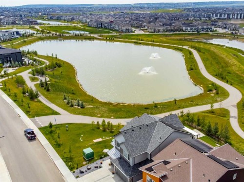 264 Lucas Way Nw, Calgary, AB - Outdoor With Body Of Water With View