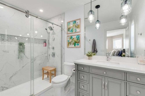 1719 Woodside Boulevard Nw, Airdrie, AB - Indoor Photo Showing Bathroom