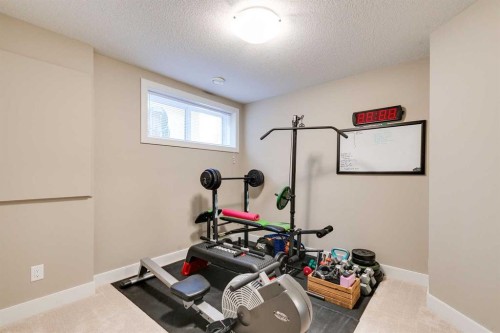 1719 Woodside Boulevard Nw, Airdrie, AB - Indoor Photo Showing Gym Room