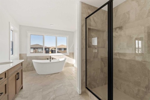 152 Creekstone Circle Sw, Calgary, AB - Indoor Photo Showing Bathroom