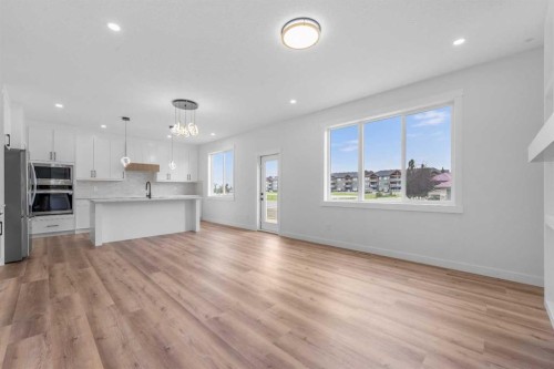 17 Lakes Estates Circle, Strathmore, AB - Indoor Photo Showing Kitchen With Stainless Steel Kitchen With Upgraded Kitchen
