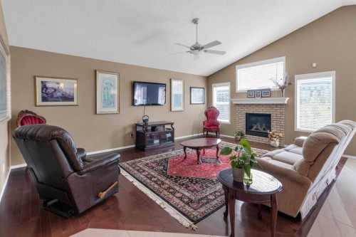 68 Nolanlake View Nw, Calgary, AB - Indoor Photo Showing Living Room With Fireplace