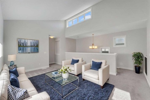 34 Sage Bluff Heights Nw, Calgary, AB - Indoor Photo Showing Living Room