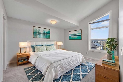 34 Sage Bluff Heights Nw, Calgary, AB - Indoor Photo Showing Bedroom