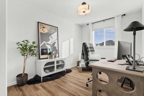 128 Heritage Heights, Cochrane, AB - Indoor Photo Showing Office