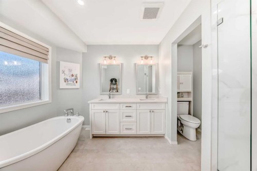 6 Mt Yamnuska Court Se, Calgary, AB - Indoor Photo Showing Bathroom