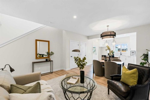 68 Buffaloberry Manor Se, Calgary, AB - Indoor Photo Showing Living Room