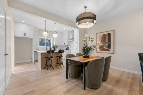 68 Buffaloberry Manor Se, Calgary, AB - Indoor Photo Showing Dining Room